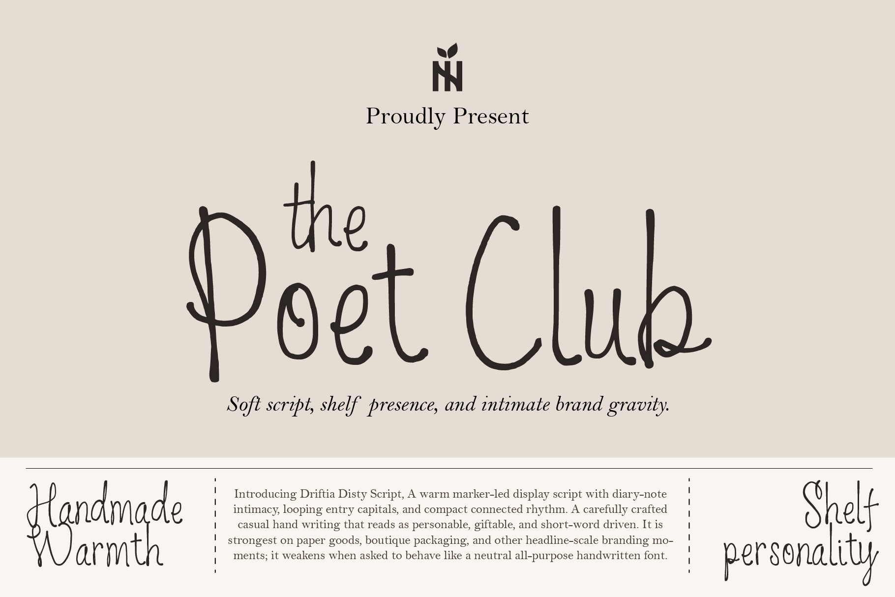 Poet Club - Warm Marker Script