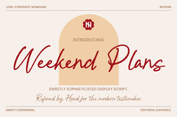 Weekend Plans - Monoline Script
