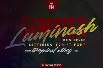 Luminash - Raw Brush Script Font