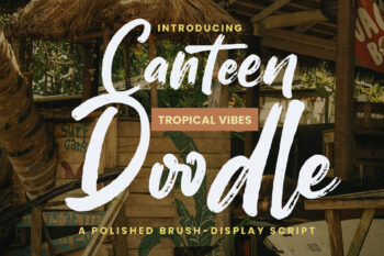 Canteen Doodle - Brush Display Font