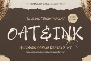 Oat & Ink - Marker Display Font