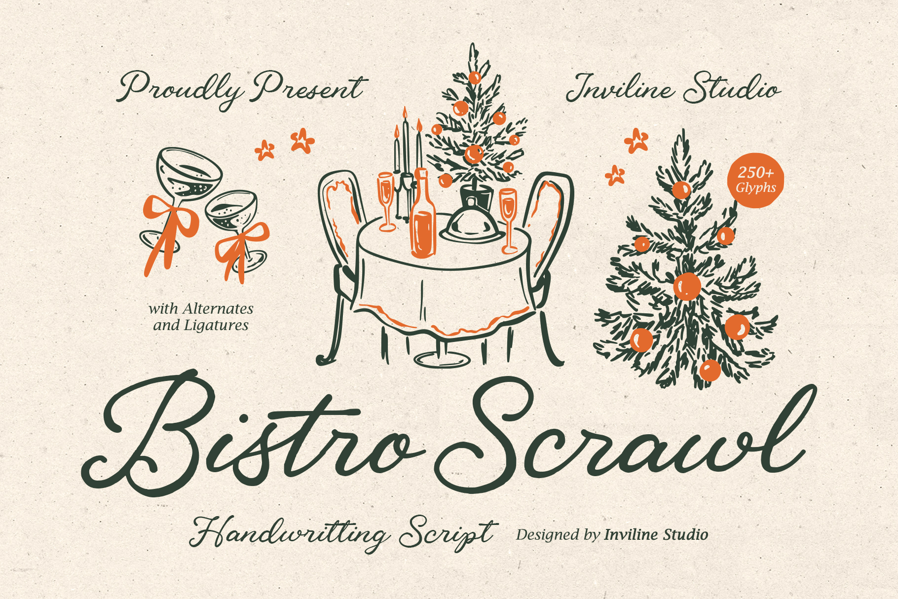 BistroScrawl - Handwriting Script Font