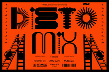 Distomix - Futuristic Variable Font