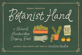 Botanist Hand - Display Font