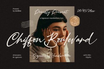 Chiffon Boulevard - Handwritten Font