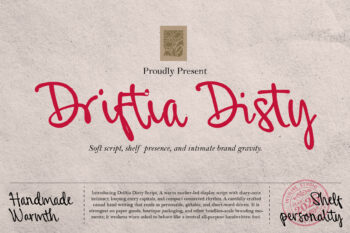 Driftia Disty - Script Font