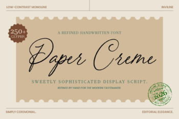 Paper Creme - Display Script Font
