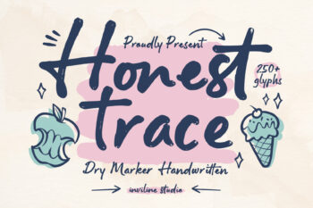 Honest Trace - Organic Script Font