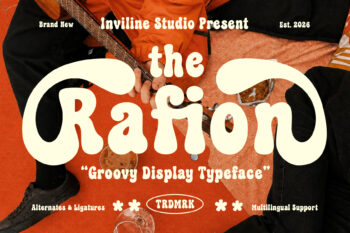 Rafion - Groovy Display Font
