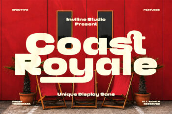 Coast Royale - Bold Retro Display Font