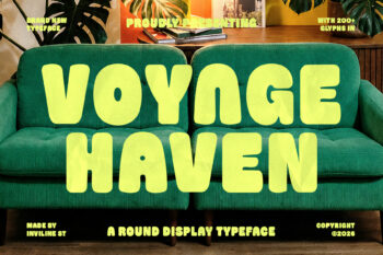Voyage Haven - Chunky Rounded Display Typeface