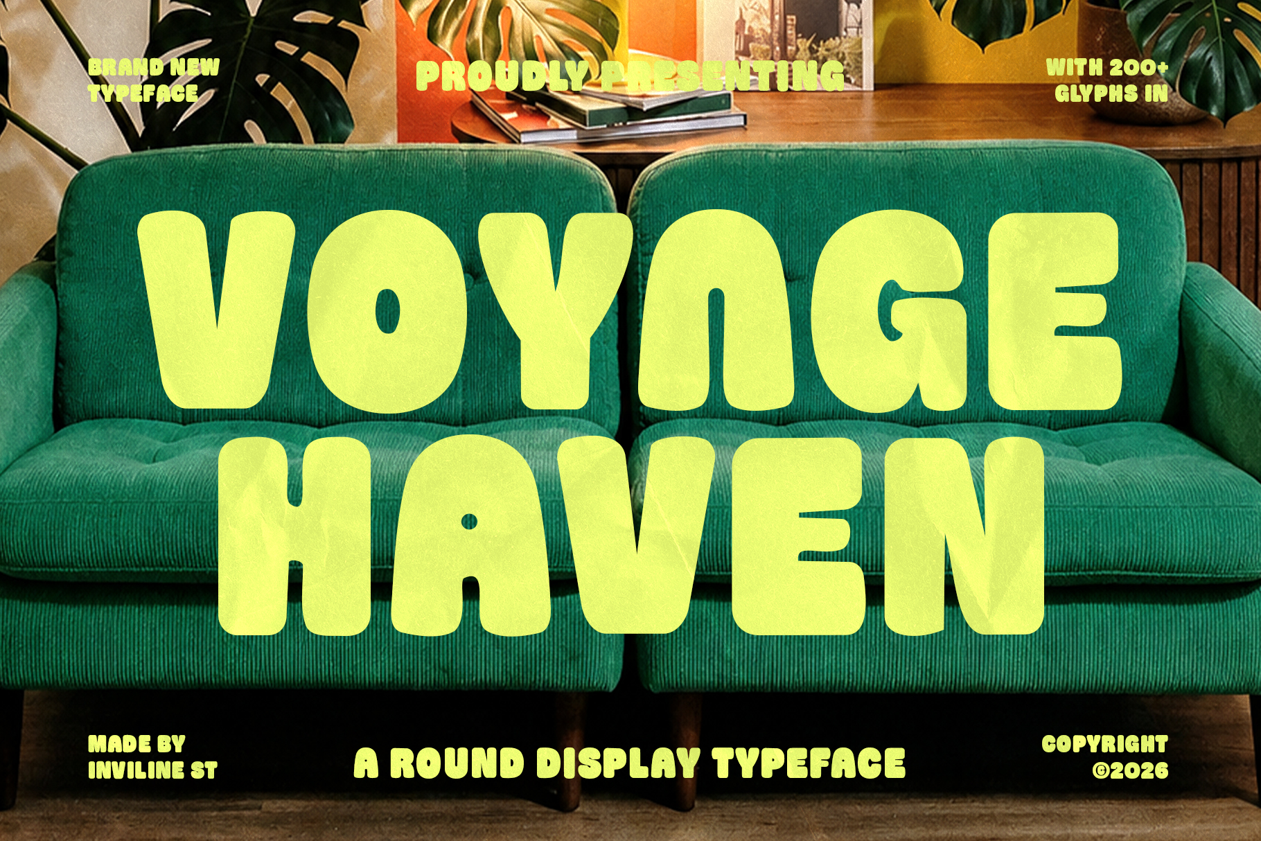 Voyage Haven - Chunky Rounded Display Typeface